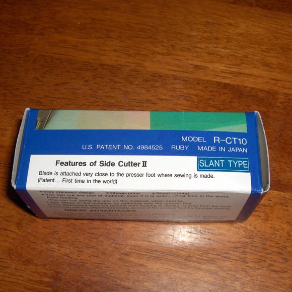 Side Cutter 2 Zig Zag Sewing Machine Attachment. Model R-CT 10 - Picture 2 of 9